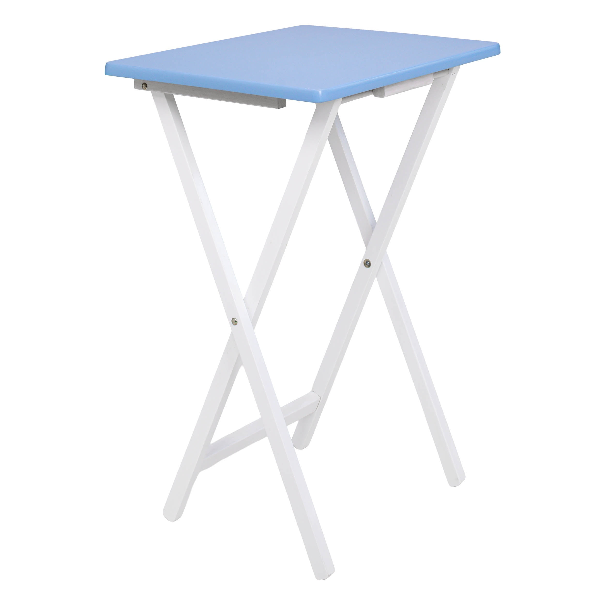 Mainstays Rubberwood Folding TV Tray Table, Seaside