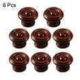 thumbnail image 4 of Unique Bargains Furniture Drawer Single Hole Wooden Pull Knobs Handles Red Brown 37mmx25mm 8Pcs, 4 of 6