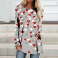 thumbnail image 1 of Qertyioot Cadeau de la Saint-Valentin! Blouse Décontractée à Manches Longues et Col Rond pour Femmes, Imprimé St. Patrick, 1 of 5