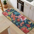 thumbnail image 5 of Pioneer Flower Floral Print Pattern Kitchen Rug Mat,Kitchen Runner Rugs Non Skid Washable,Decorative Kitchen Floor Mats for Kitchen,Sink,Laundry,17"x47.2", 5 of 7