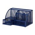 thumbnail image 3 of EXERZ Wire Mesh Desk Organizer - Navy Blue, 3 of 4