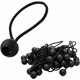 thumbnail image 1 of Paquete de 50 cuerdas elásticas, ganchos elásticos con bolas de plástico, cuerdas elásticas para tienda de campaña, lonas, cenadores, tiendas de campaña, color negro de alta tensión, 1 of 5