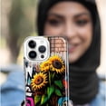 thumbnail image 5 of MUNDAZE Apple iPhone 12 Pro Max Shockproof Clear Hybrid Protective Phone Case Sunflowers Graffiti Painting Art Cover, 5 of 5