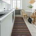 thumbnail image 3 of Ottomanson Non-Slip Hallway Runner Rug 2'7" x 9'10" Perfect for High Traffic Areas, Multi Stripes, 3 of 8