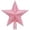 2#Pink, variant on Cutout Star Christmas Tree Topper, 5.9X4.33 inch Glitter Spring Tree Top Finial, Hollow Center Tree Ornament, Mini Tabletop Tree Accessory, Sparkling Holiday Decor, Indoor Seasonal Home Decoration