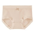 thumbnail image 2 of Blmnix Women Panties Hipster Cotton Underwear Breathable Soft Beige Panties, 2 of 5