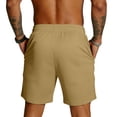 thumbnail image 4 of Havenx Basic Mesh Shorts for Men Drawstring Elastic Waist Short with Pockets Fast Dry Mesh Pants Breathable Lightweight Running Training Sportswear,Earthy Yellow XL, 4 of 4