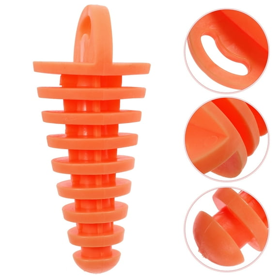 IBASETOY Dirt Bike Accessories Exhaust Plug PVC Orange 1Pack
