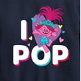 thumbnail image 3 of Trolls - I Love Pop Poppy - Toddler & Youth Crewneck Fleece Sweatshirt, 3 of 5