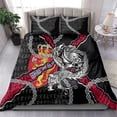 thumbnail image 3 of Norway Vikings Bedding Set Nordic Lion Bound in Runes and Chains DT02, 3 of 7