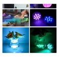 thumbnail image 7 of 10 Led Swimming Pool Light With Remote Controlled RGB Dive Light LED Underwater Lamp Portable Battery Operated For Vase Aquariu ,Low Energy, 7 of 7