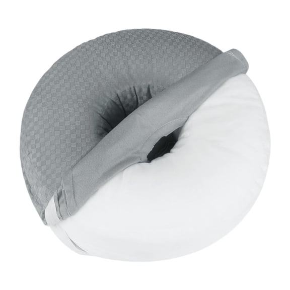 amagogo Ear Piercing Pillow Side Sleepers Pillow Polyester Removable Cover Soft Washable Gray