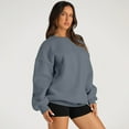 thumbnail image 6 of SUNBS Casual Crewneck Fall Sweatshirt for Women Y2k Oversized Hoodies Pullover Sweaters Clothing, 6 of 6