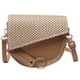 thumbnail image 2 of Bolso Hombro Mujer Semicírculo PU Tejido Informal Bolso Cruzado 5018 Camel (correspondiente A Caqui), 2 of 9