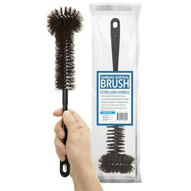 Garbage Disposal Cleaner Brush with Extra Long Handle to Keep Your Drain Spotless - Disposal Cleaner and Deodorizer for a Fresh Smelling Kitchen - Disposer Cleaner Drain Brush - Garbage Disposal Brush