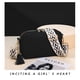 thumbnail image 5 of Bolso bandolera pequeño de PU de gran capacidad para niñas con un solo hombro Negro, 5 of 5