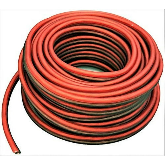 Absolute Red 25 Ft 12 Gauge AWG Car Home Audio Marine Speaker Wire Cable Spool