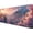 Anime Cherry Blossoms, variant on Neon City Desk Pad Mouse Pad 31.5 x 11.8 Inch Modernist Night Fantasy Large Gaming Mouse Mat with Stitched Edges,Non-Slip Waterproof Rubber Base Mous Mat Office Computer Keyboard Laptop Home