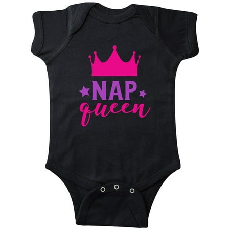 

Inktastic Nap Queen Crown Stars - Pink Purple Gift Baby Girl Bodysuit
