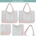 thumbnail image 4 of Yucurem Women Quilted Floral Tote Bag Elegant Handbag For Outdoor Travel (Style 2 Pink) Fashion shoulder bag (B), 4 of 7