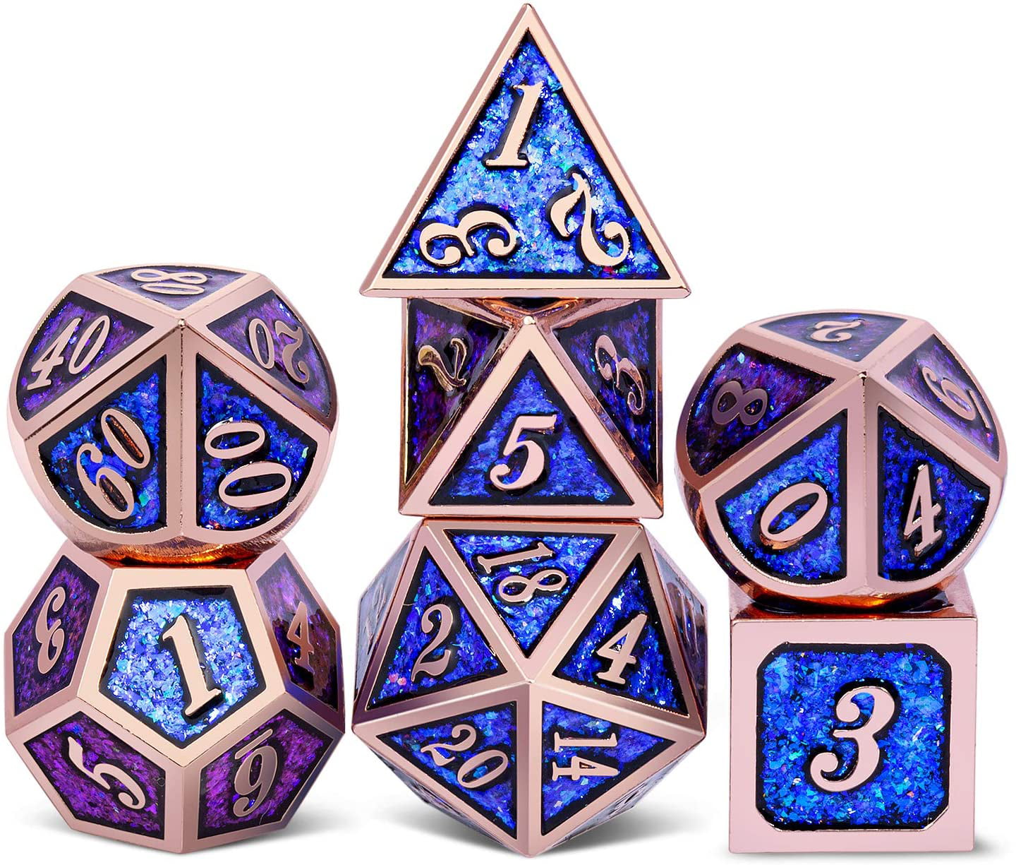 Vottle 6Pcs 20 Sided Dice D20 Polyhedral Dice for Table Games