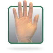 Safety Zone GVDR Industrial Grade Vinyl Gloves 3.2 Mil Powdered M Clear 100/Box