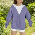 thumbnail image 4 of Tiijoy Toddler Girls Fleece Zip Up Hoodie Star Print Hooded Sweatshirt Jacket, Sizes 4-5, 4 of 4