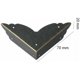 thumbnail image 2 of Parachoques de seguridad con borde en tono bronce, protector de esquinas de caja de metal de estilo antiguo con mano de obra exquisita para protección de caja de madera, 2 of 5