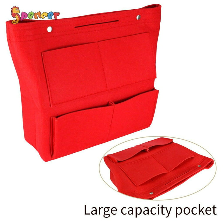 Buy Taller Large Bag Organizer for Tote Bag Purse Organizer Insert With Two  Divider Compartment Zipper and Laptop Case. Online in India 