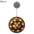 thumbnail image 3 of Spencer 5.5" Lighted Halloween String Lights Window Silhouette Decor Round LED Shop Window Hanging Lights Colorful Flashing Lights Horror Funny Hanging Lamp for Halloween Party Decor "#C", 3 of 9