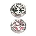 thumbnail image 2 of Aromatherapy Brooch, Stainless Steel Stress Relief 2pcs Magnetic Perfume Diffuser Washable Rust Free Tree Shape Lightweight  For Work, 2 of 8