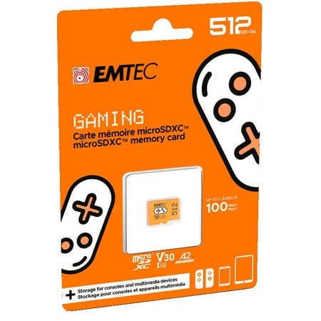 Image of Emtec 512GB Gaming MicroSD Card