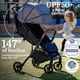 thumbnail image 2 of Strolee Lightweight Baby & Toddler Stroller, Ultra Compact, Airplane-Friendly Travel Stroller, One-Handed Fold, Near Flat Recline, X-L Canopy & Parent Cup Holder -LinQ Multiple Strollers (Shadow Grey), 2 of 5