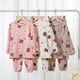 thumbnail image 3 of Conjunto de pijama de vellón coral para niños, otoño e invierno, oso melocotón, niño, mujer, ropa de hogar de franela grande para padres e hijos, 3 of 6