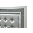 thumbnail image 4 of JERFIT Modern Queen Bed with LED Headboard, Upholstered Velvet Platform Bed, Wood Frame with Built-in Lights, No Box Spring Needed, White, 4 of 4