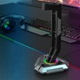 thumbnail image 4 of Xihbxyly Cosas Por Menos de 5 Dolares Base de Expansión Periférica Usb Estilo Mech Esports Soporte Inferior En Metal Auriculares Montados En Cabeza Soporte de Escritorio En Efectos Rgb, 4 of 6