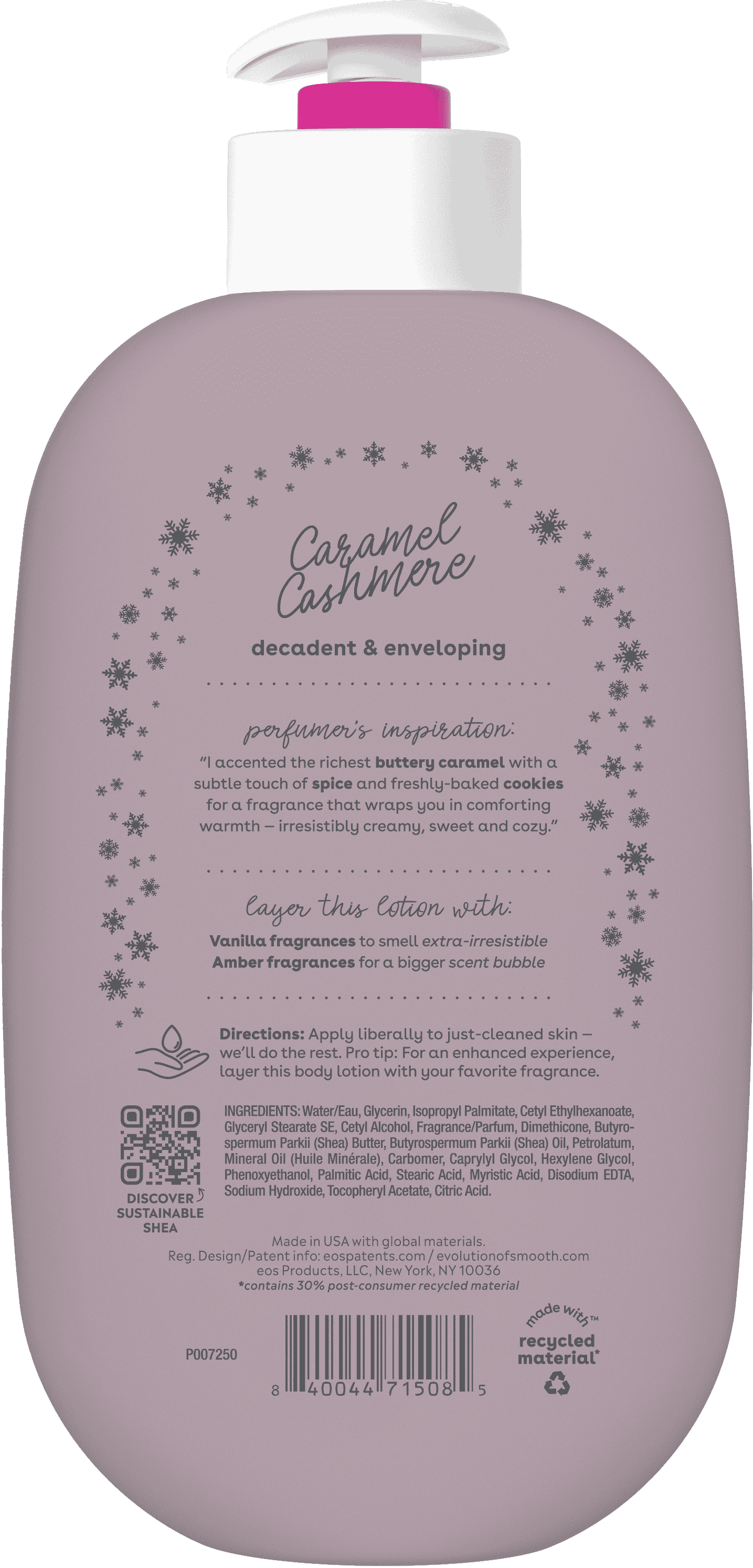 eos Shea Better 24H Moisture Body Lotion, Caramel Cashmere, 16 fl oz
