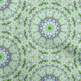 thumbnail image 1 of oneOone Cotton Cambric Green Fabric Mandala Sewing Material Print Fabric By The Yard 56 Inch Wide, 1 of 5