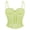 Yellow, variant on Coffee Corset Tops For Women Lace Trim Thin Spaghetti Strap Boned Waist Cincher Feminine Body Shaping Casual Everyday Wear Top Lace Corset Top XL