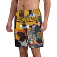 thumbnail image 2 of Jean Michel Basquiat Men's Beach Shorts Quick Dry Athletic Workout Swim Shorts Elastic Waist Drawstring Summer Shorts, 2 of 5