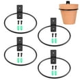 thumbnail image 1 of Flower Pot Holder Rings Wall Mounted Metal Flower Wall Hanger Bracket Rings, 1 of 8