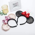 thumbnail image 2 of Diadema con orejas de ratón, 2 piezas, diadema de lentejuelas con purpurina, diadema para Seamoy Seamoy, 2 of 2