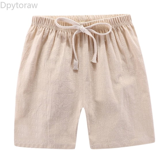 Dpytoraw Children Waist Clothes Summer Pants Kids Elastic Shorts Linen Casual Girl Boy Boys Pants Boys Shorts Size 2-3 Years