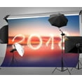 thumbnail image 2 of ABPHOTO Polyester 7x5ft 2018 Celebration Backdrop Golden Fireworks Dreamy Dusk Photography Background, 2 of 5