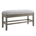 thumbnail image 1 of Steve Silver Grayson Gray Driftwood Storage Counter Bench, 1 of 5