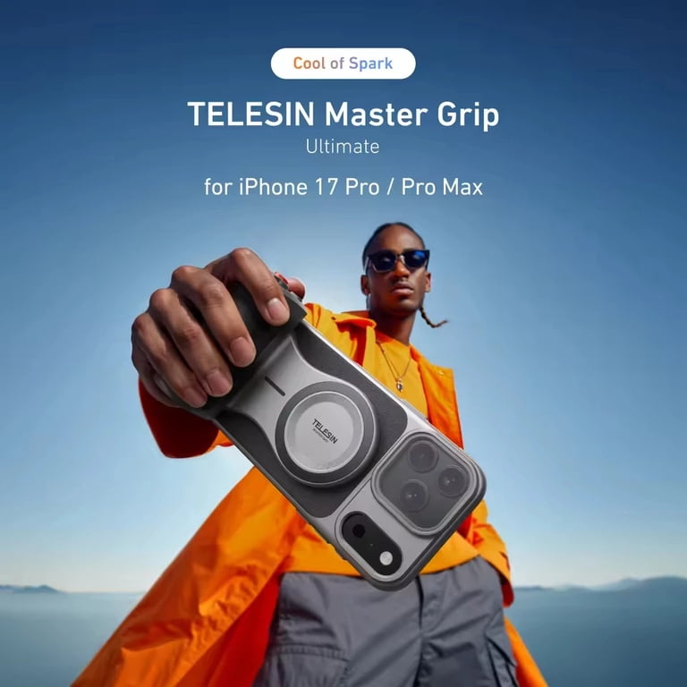 TELESIN Master Grip Kit Magnetic Phone Camera Grip 3200mAh for