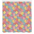 thumbnail image 3 of Ambesonne Geometric Shower Curtain, Tile Pattern Stripes, 69"Wx84"L, Multicolor, 3 of 3
