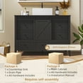 thumbnail image 2 of 48" Bathroom Vanity with Ceramic Sink Freestanding Storage Cabinet w/ 7 Drawer(Ship in 2 Boxes), 2 of 10