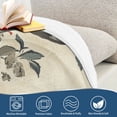 thumbnail image 4 of Yayeee Throw Blanket for Couch Soft Warm 60" x 80" Sofa Chair Bed Decoration, Beige Birds, 4 of 7