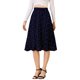 thumbnail image 1 of INSPIRE CHIC Falda midi de una línea con estampado floral para mujer Faldas vintage de gasa de verano Azul S, 1 of 6